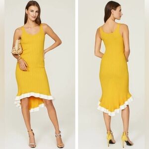 Esteban Cortazar x RTR
Sunflower Yellow Knit Dress sz: M (hi-low)